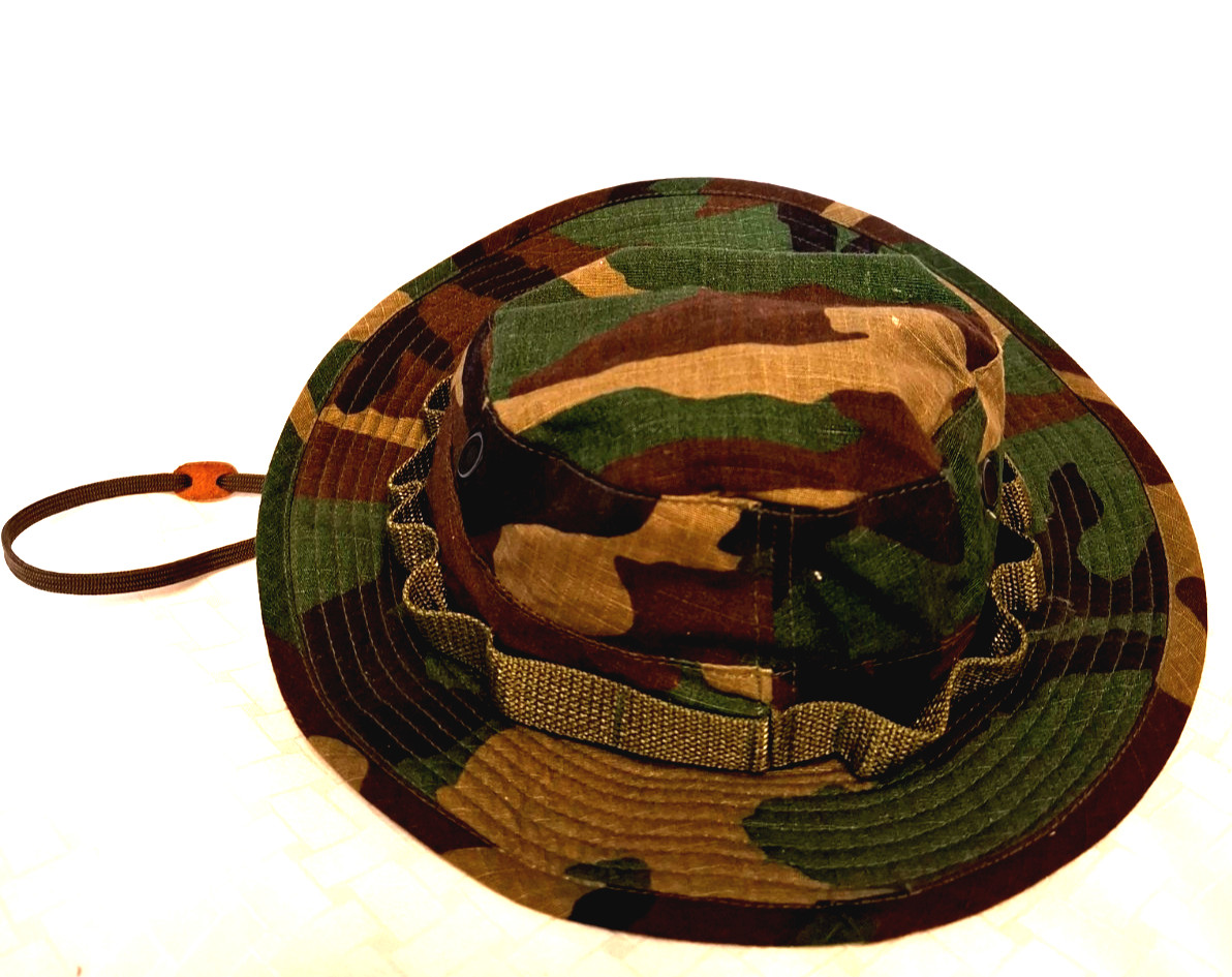 Military Boonie Hat Sun Hot Weather MIL-SPEC-H-44105 Camo Size 7 1/2
