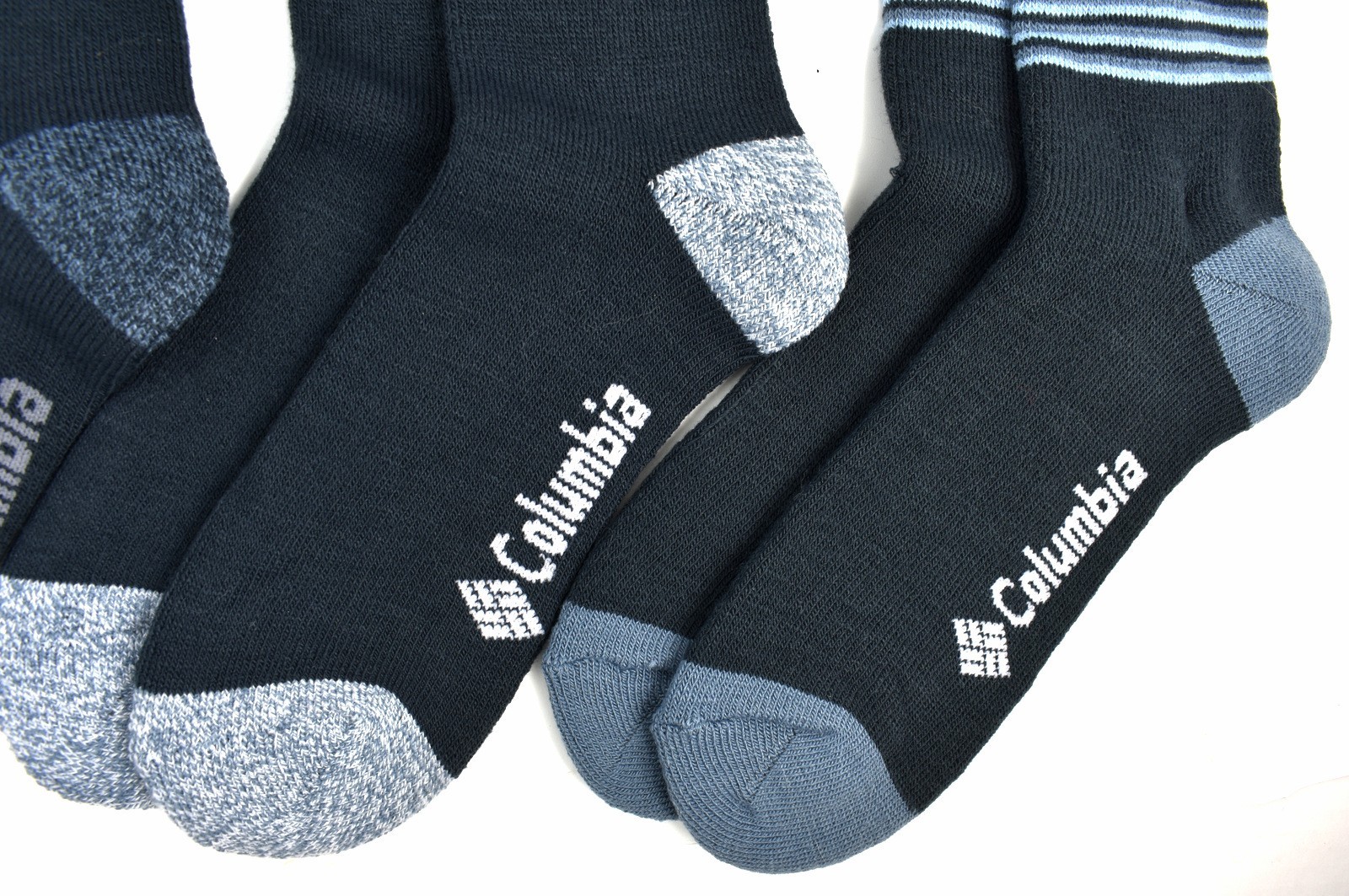 Columbia Men's Fleece interior Thermal Crew Socks 4-Pair Fit Men's Shoe Sz 6-12