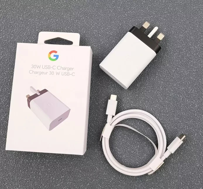 OEM Google USB-C Fast Charger & USB-C to USB-C Cable Set Google Pixel 7,8,9 Pro