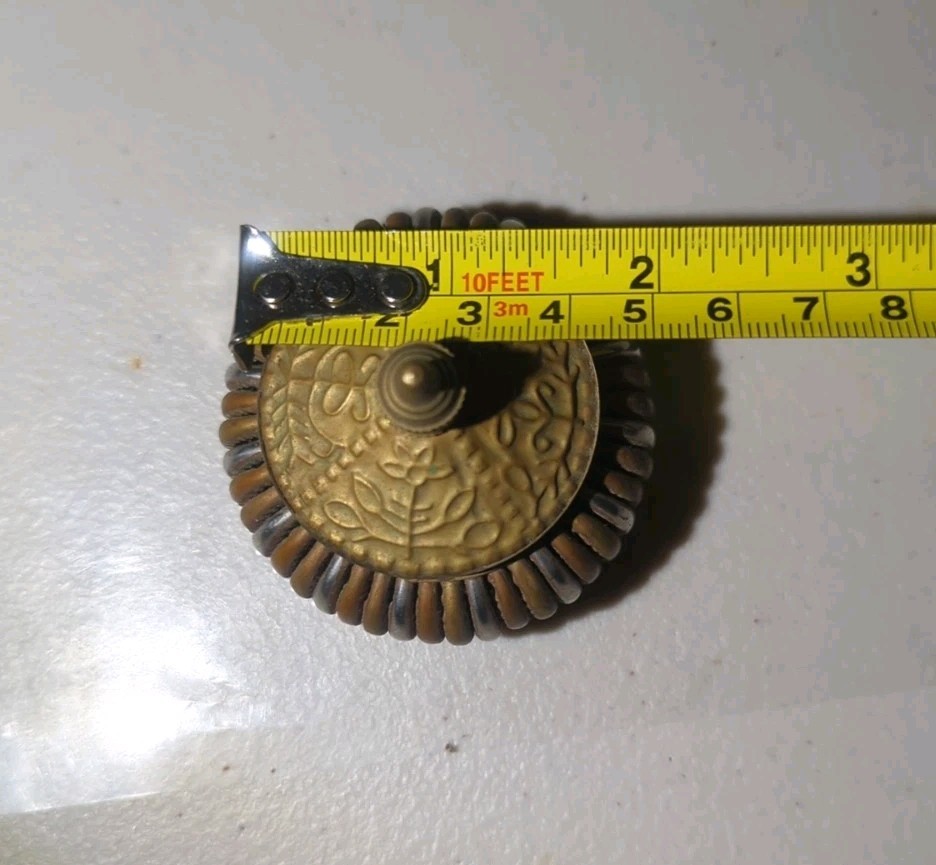 Small Three Tone Metal Trinket Box Made in India