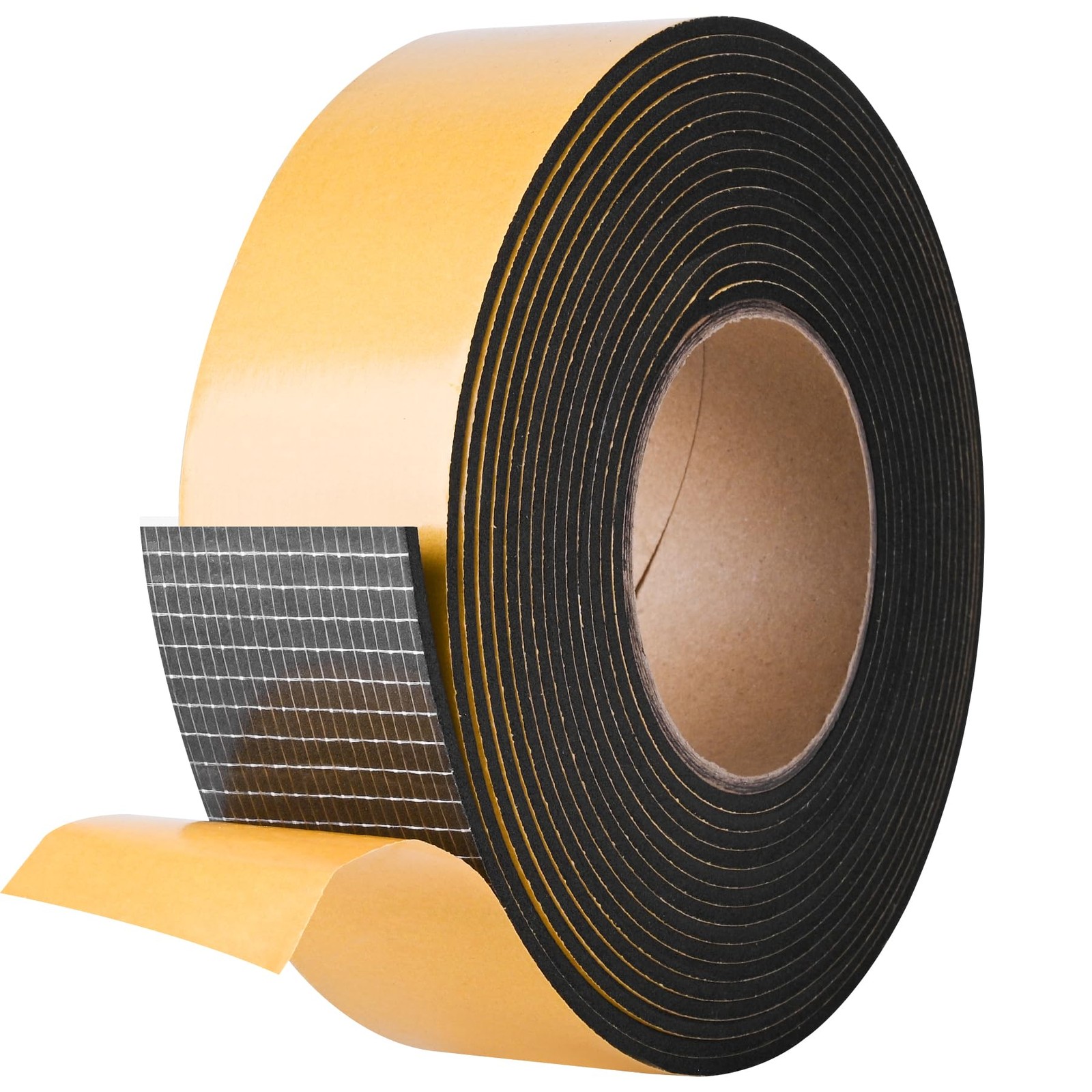 Self Adhesive Foam Tape Weatherstrip 2in x 1/8in x 20Ft High Density Foam Ins...