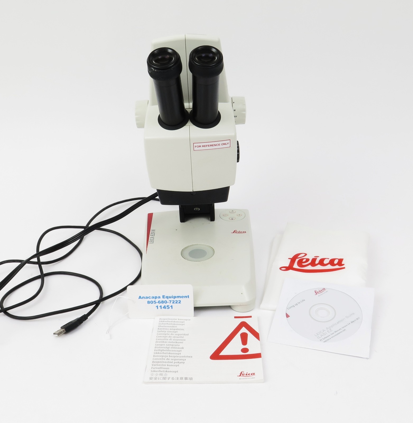 LEICA EZ4W Stereo Microscope 10450629 WiFi Digital Microscope w Software & Cover