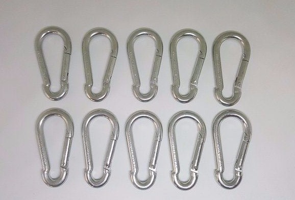 Universal Home Gym Repair Cable Replacement Snap Hooks - 100 pcs