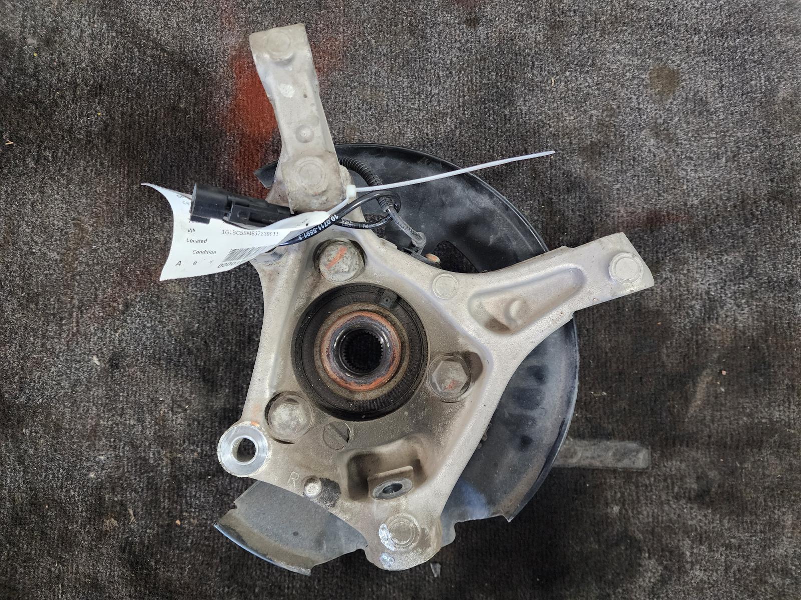 Used Front Right Steering Knuckle fits: 2018 Chevrolet Cruze Front Right Grade A