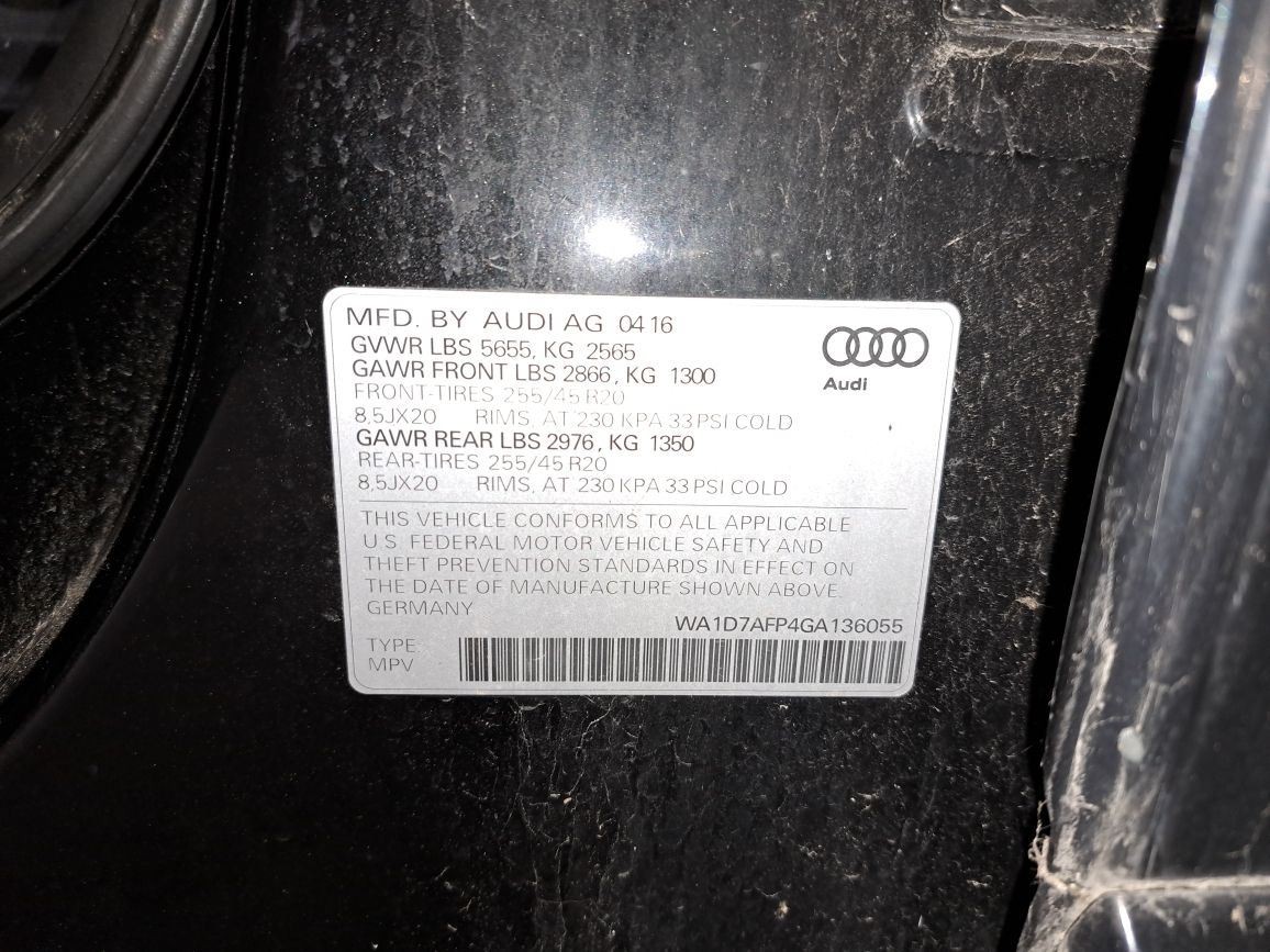 2016 Q5 Audi Camera/Projector Sku#4234558