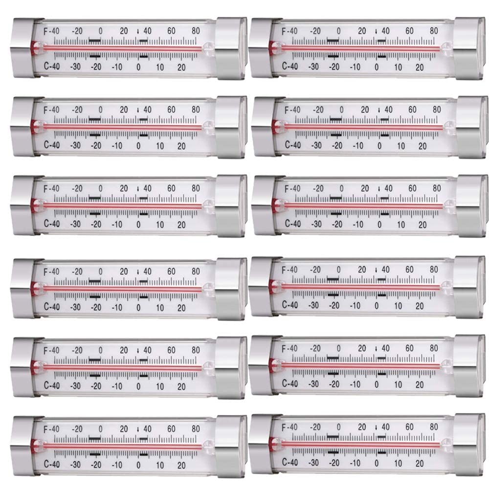 12 Pack Fridge Refrigerator Freezer Thermometer
