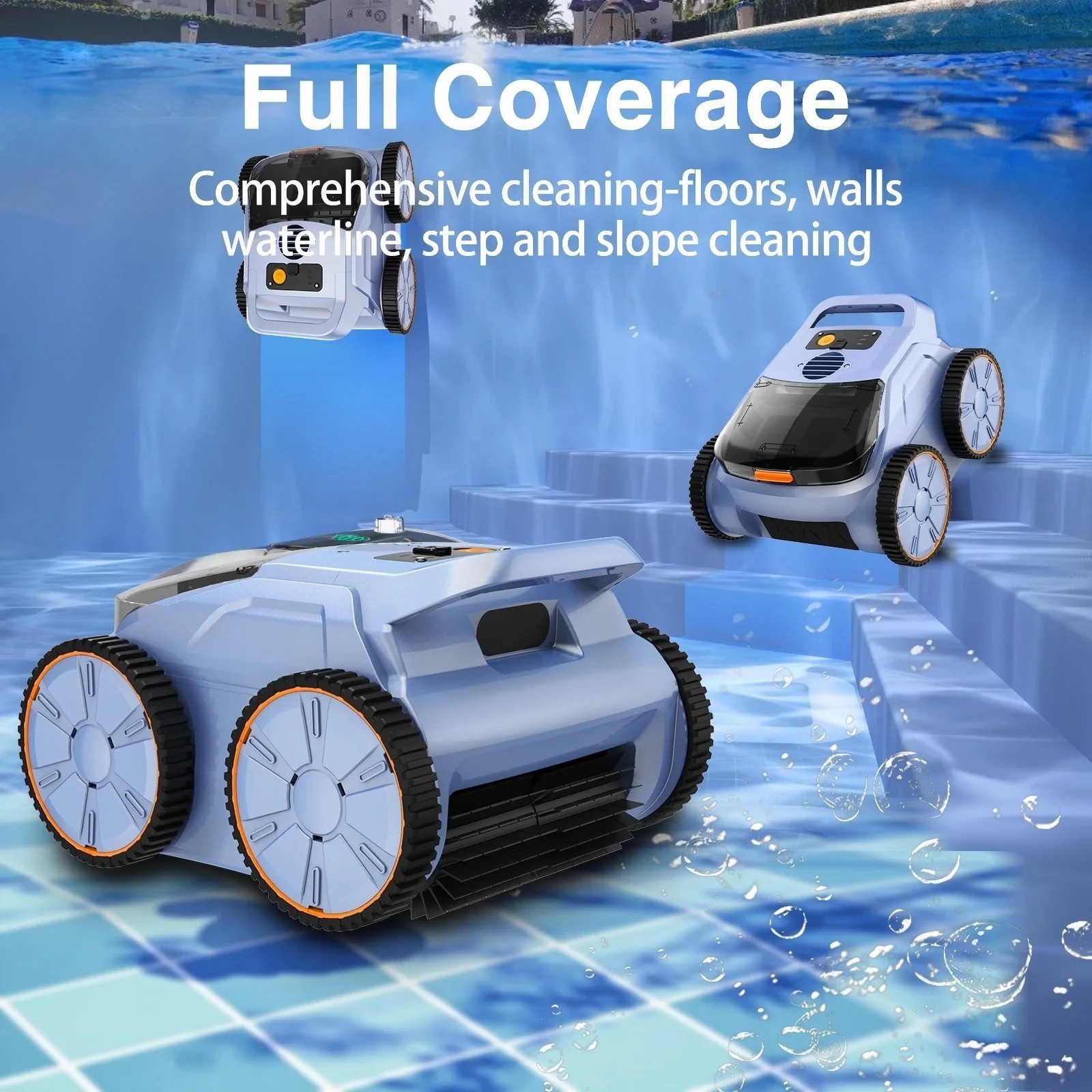 Seauto SAT20 Cordless Robotic Pool Vacuum, Wall-Climbing Smart Navigation NEW