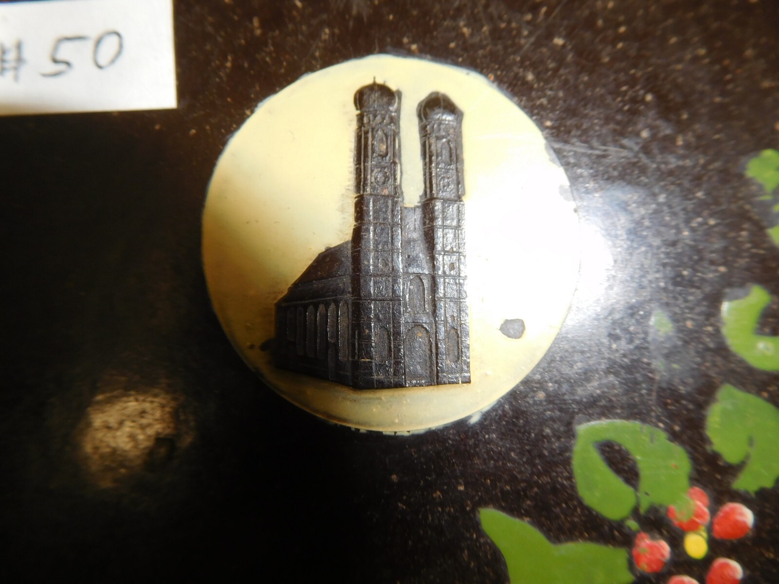 Splendid Vintage England Landmark Tower Painted Composite Box