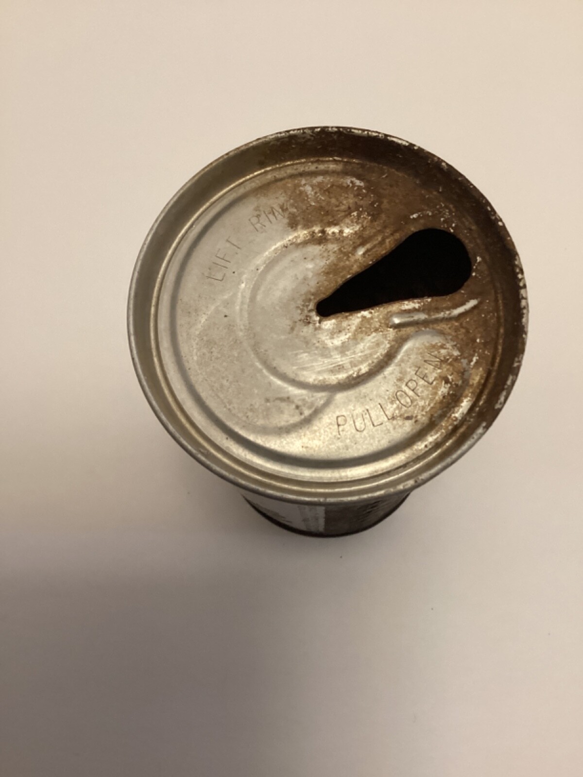 VINTAGE HIRES ROOT BEER STEEL PULL TAB CAN Shows Age