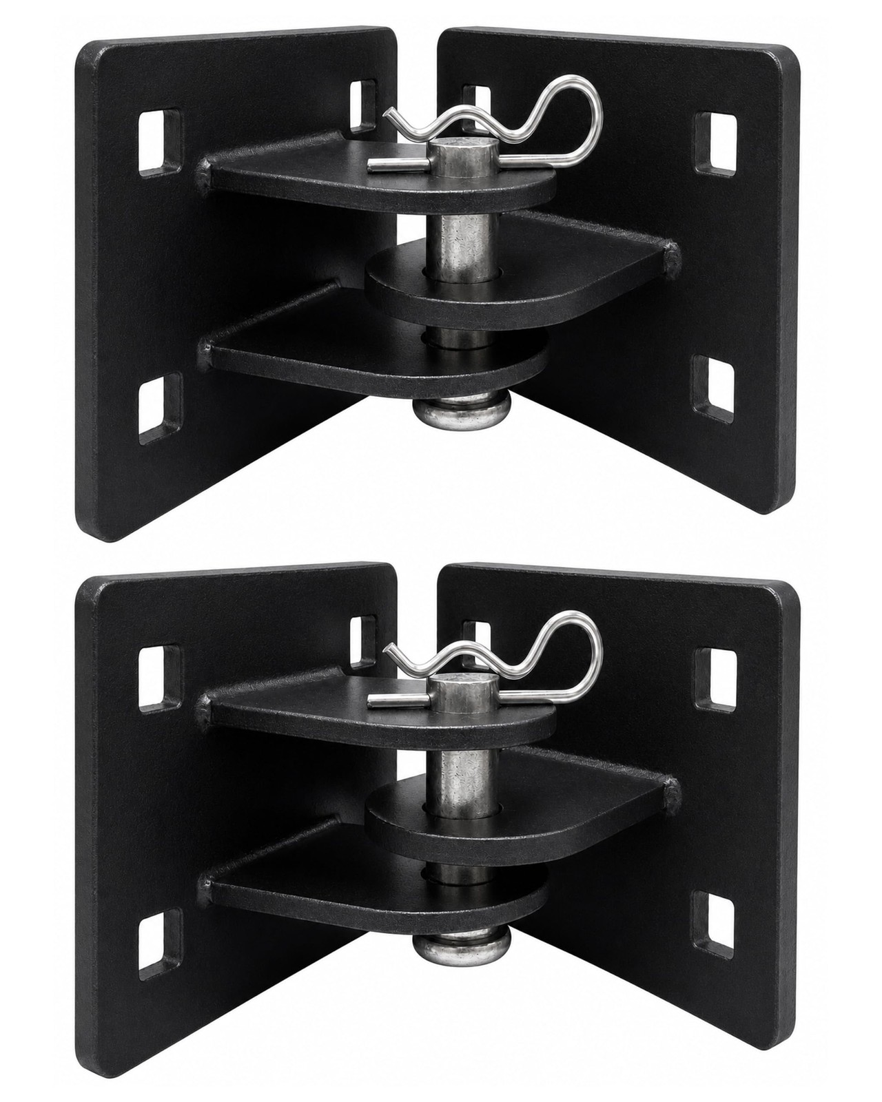 2 Pack Floating Dock Hinge Kit, 4x4 Heavy-Duty Male & Female T-Bracket Set