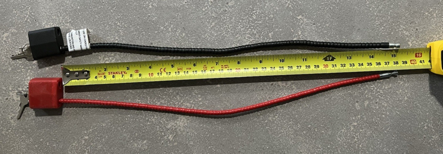 15 Inch Gun Lock, Red Or Black