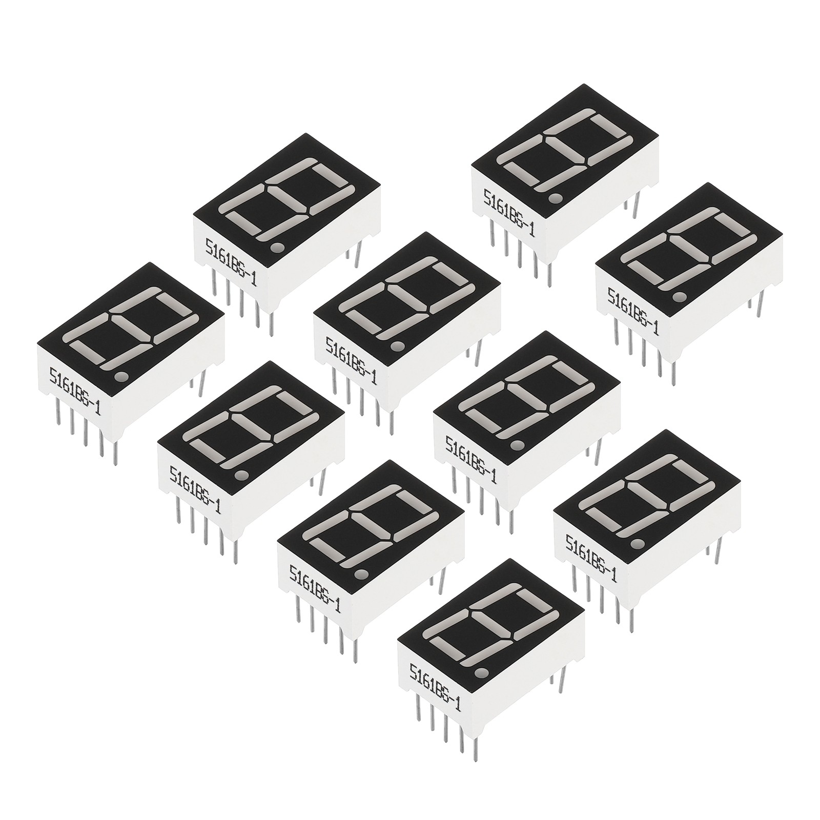 20Pcs Common Anode 7Segment 10Pin 1Bit 2.1V 0.56" LED Display Red