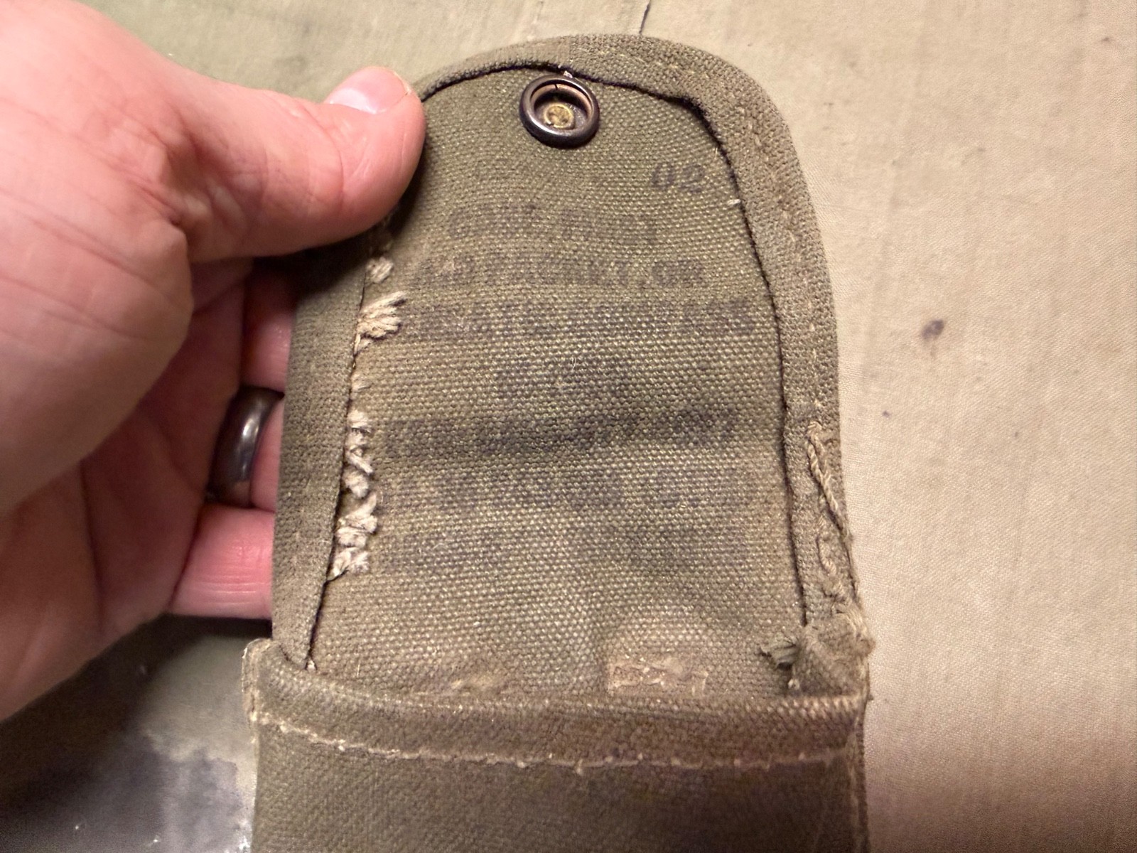 ORIGINAL VIETNAM WAR US ARMY M1956 COMPASS CARRY POUCH-1956