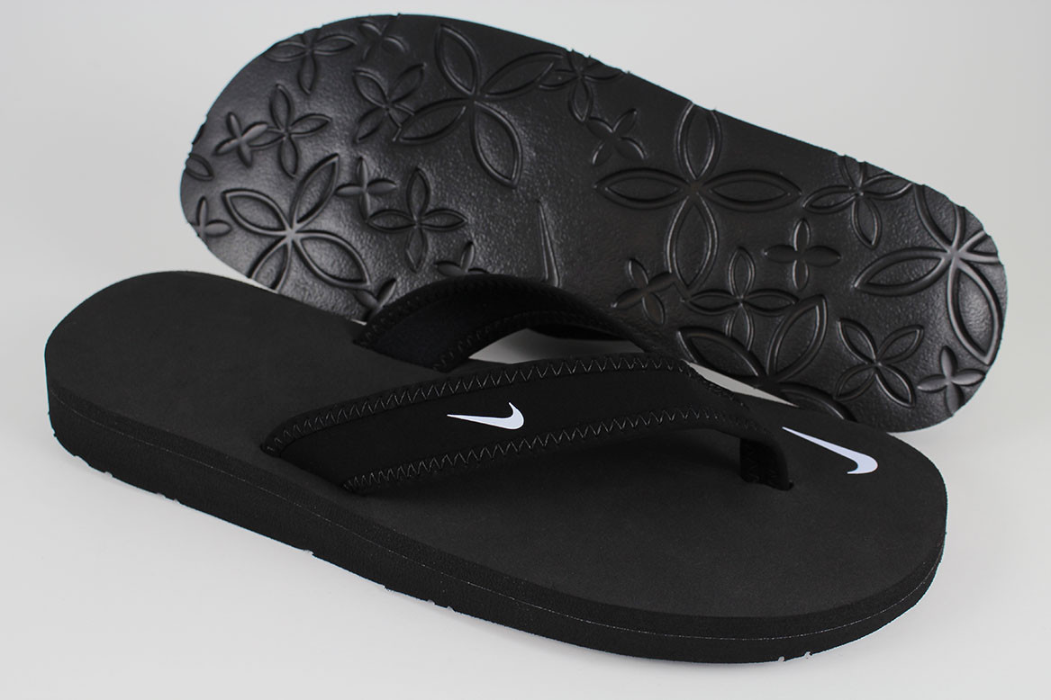 NIKE CELSO GIRL THONG BLACK/WHITE FLIP FLOPS BEACH SANDALS WATER US WOMENS SIZES
