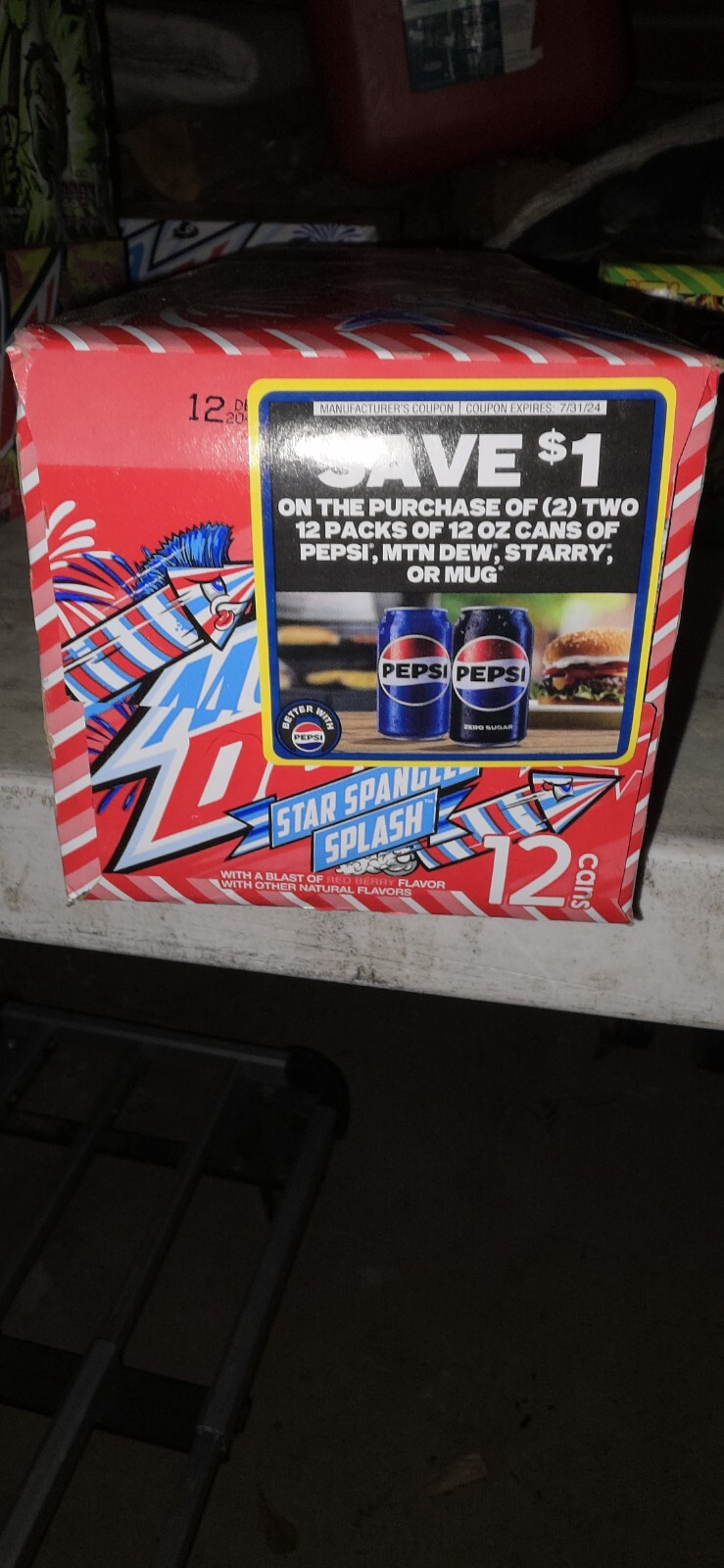Mtn Dew Star Spangled Splash 12 Pack