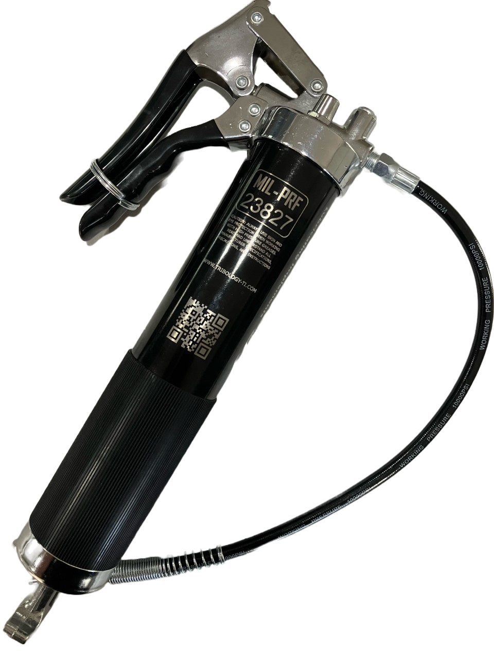 Aviation, A&P 5000 PSI Pistol Grip Anodized Grease Gun MIL-SPEC Inscribed.
