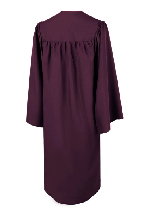 Matte Maroon High School/Bachelor Graduation Gown