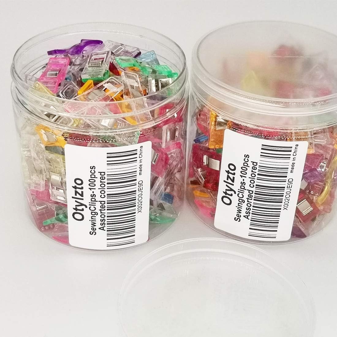 Versatile 100 Pcs Sewing Clips - Assorted Colors for Precise Craft Applications