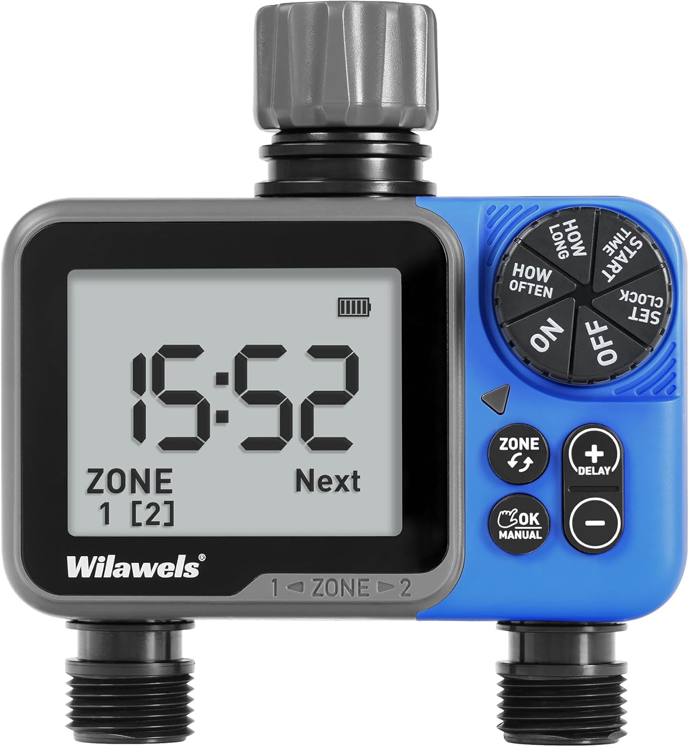 Water Timer for Garden Hose, 2 Zone Sprinkler Timer, Automatic Irrigation System