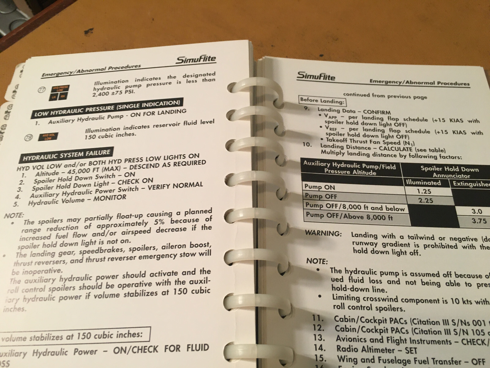 Citation 650 Operating Handbook