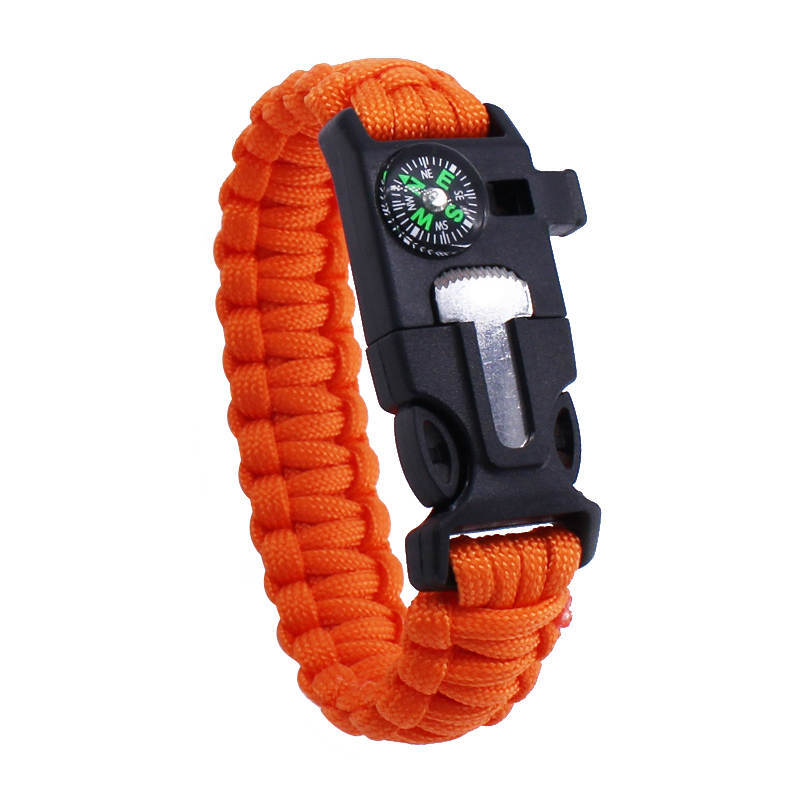 Child-Size Survival Paracord Bracelet | Survival Kit Fire Starter | Compass