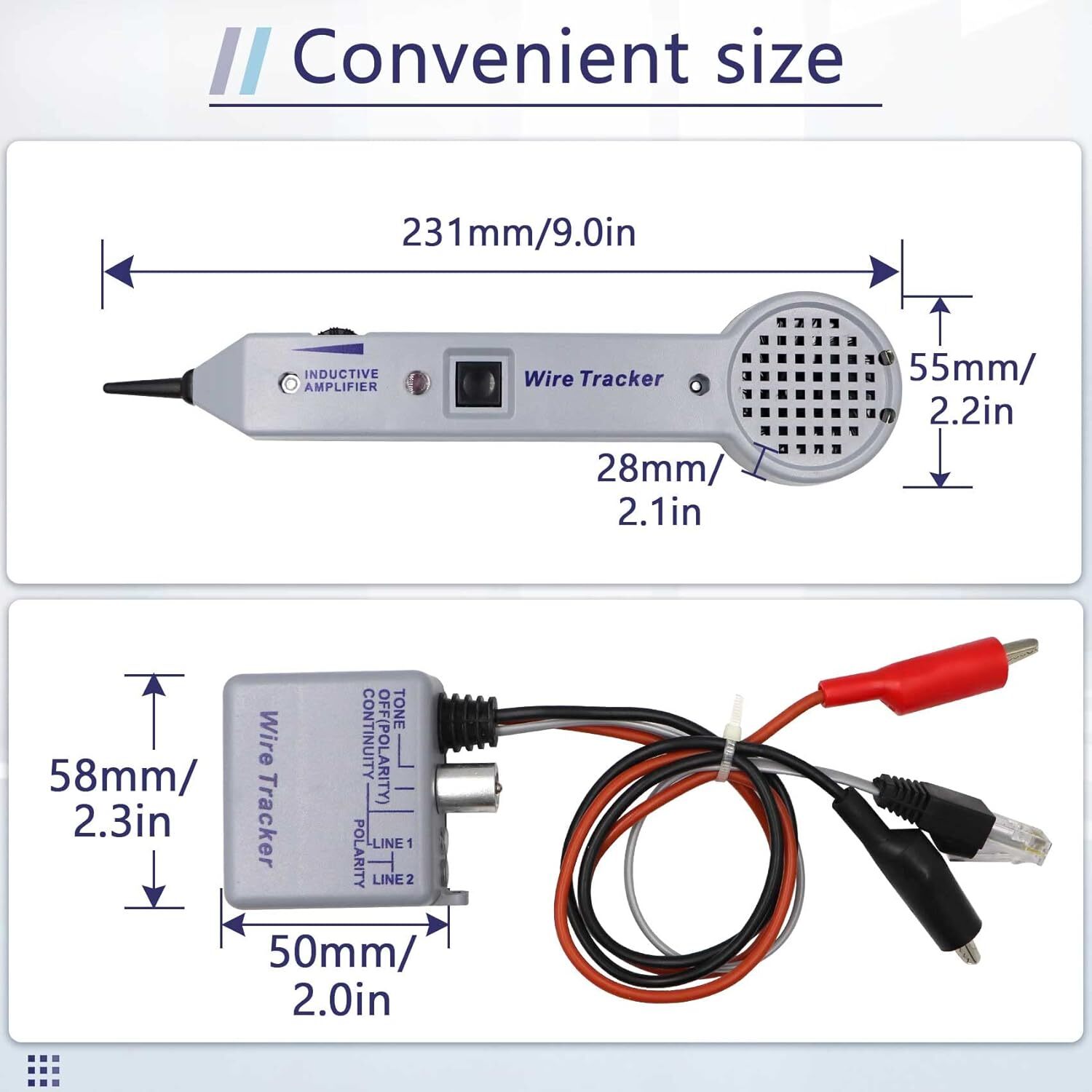 High Accuracy Wire Tracer Circuit Tester Kit (200EP) for Network Cables