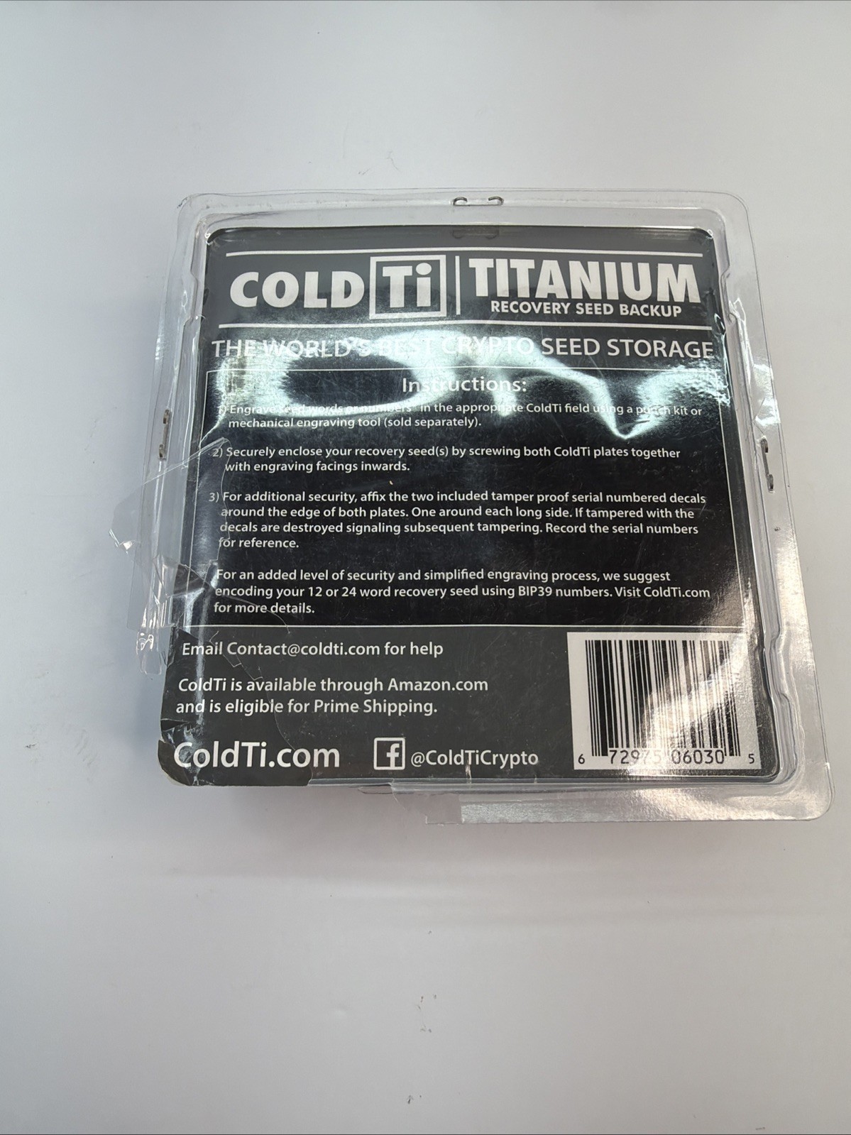 Titanium Bitcoin Seed Plates for Ultra-Secure Crypto Seed Phrase Storage
