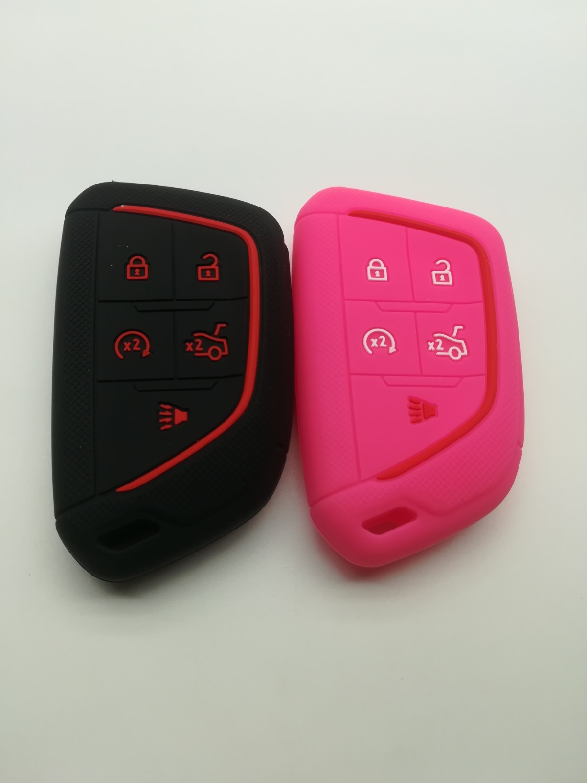 2*Silicone Key Cover for 2020 2021 2022 2023 2024 2025 Cadillac CT4 Cadillac CT5