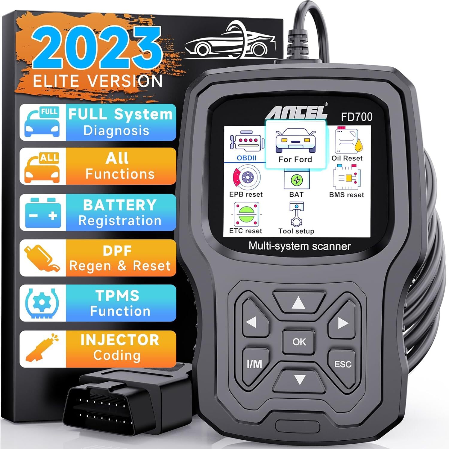 Automotive All System OBD2 Scanner Fit for Ford Lincoln Mercury Disgnostic Tool