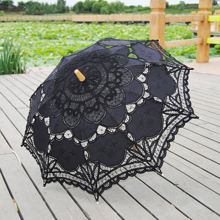 Vintage Lace Parasol Wedding Bridal Umbrella Party Photograph Parasol - 9 Color