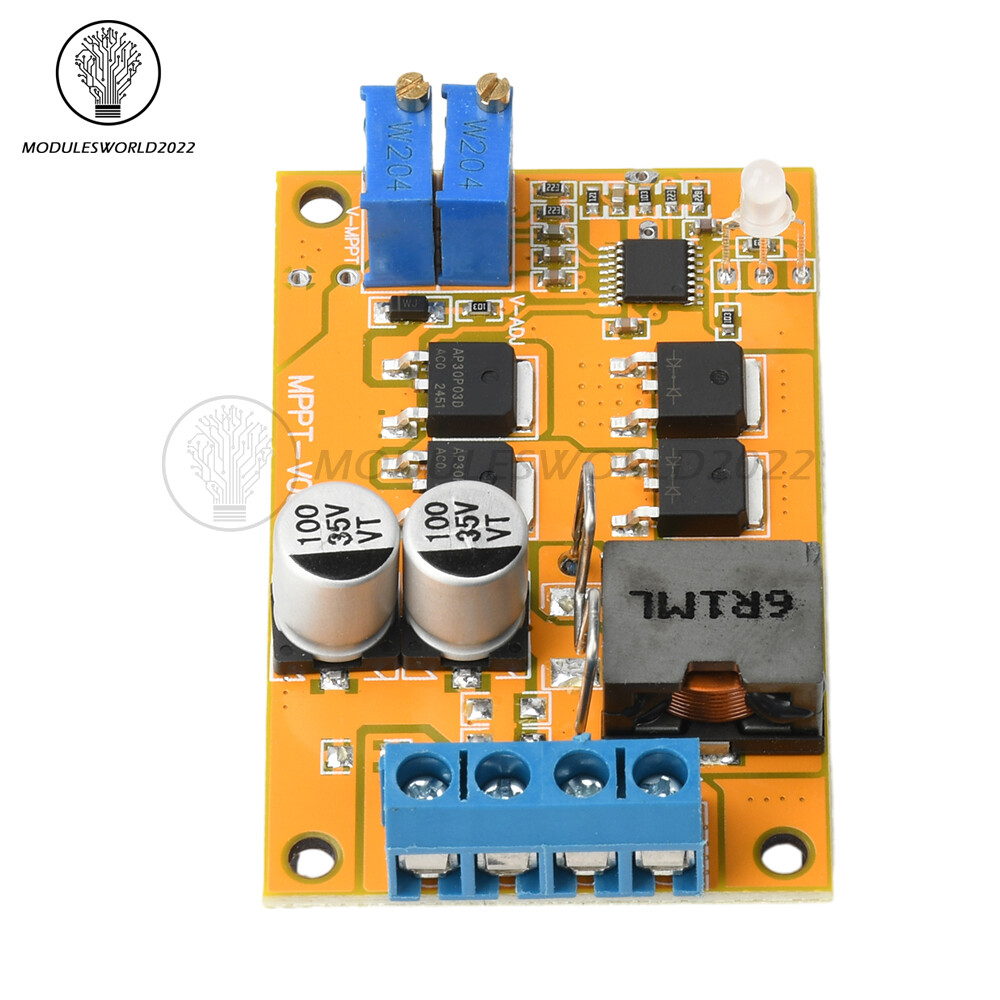DC8-28V 5A 100W MPPT Solar Charging Panel Regulator Controller 9V 12V 24V Switch