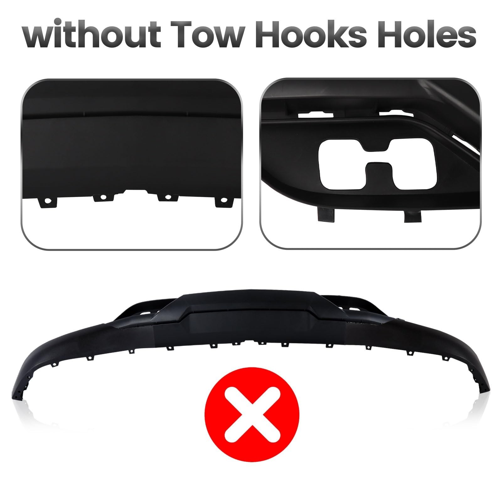 Front Bumper Lower Valance Compatible with Chevrolet Chevy Silverado 2016-201...