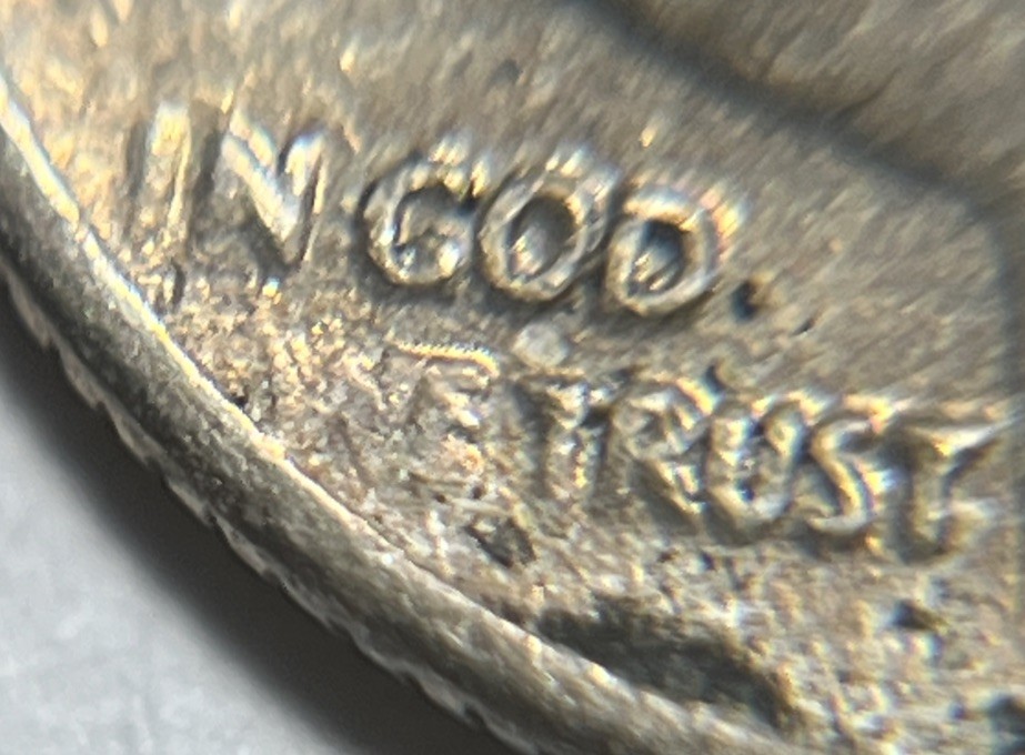 1965 Roosevelt Dime Errors DDO Strike Through Grease Toning