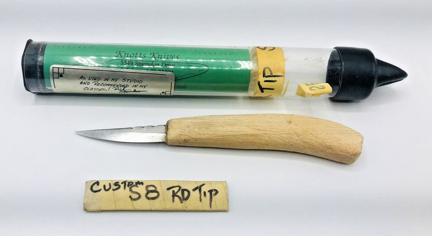 KNOTTS KNIVES WOOD CARVING KNIFE WOODCARVING ORIGINAL rare whittling bird decoy