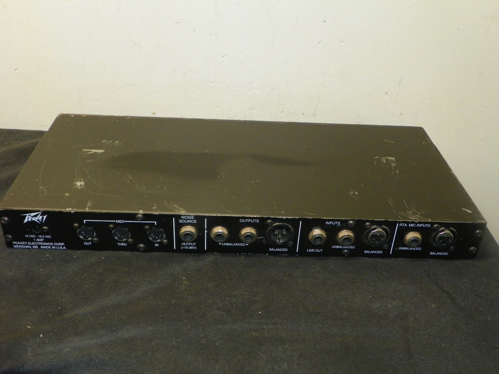 Untested Vintage Peavey Autograph MIDI Programmable 28-Band Graphic Equalizer