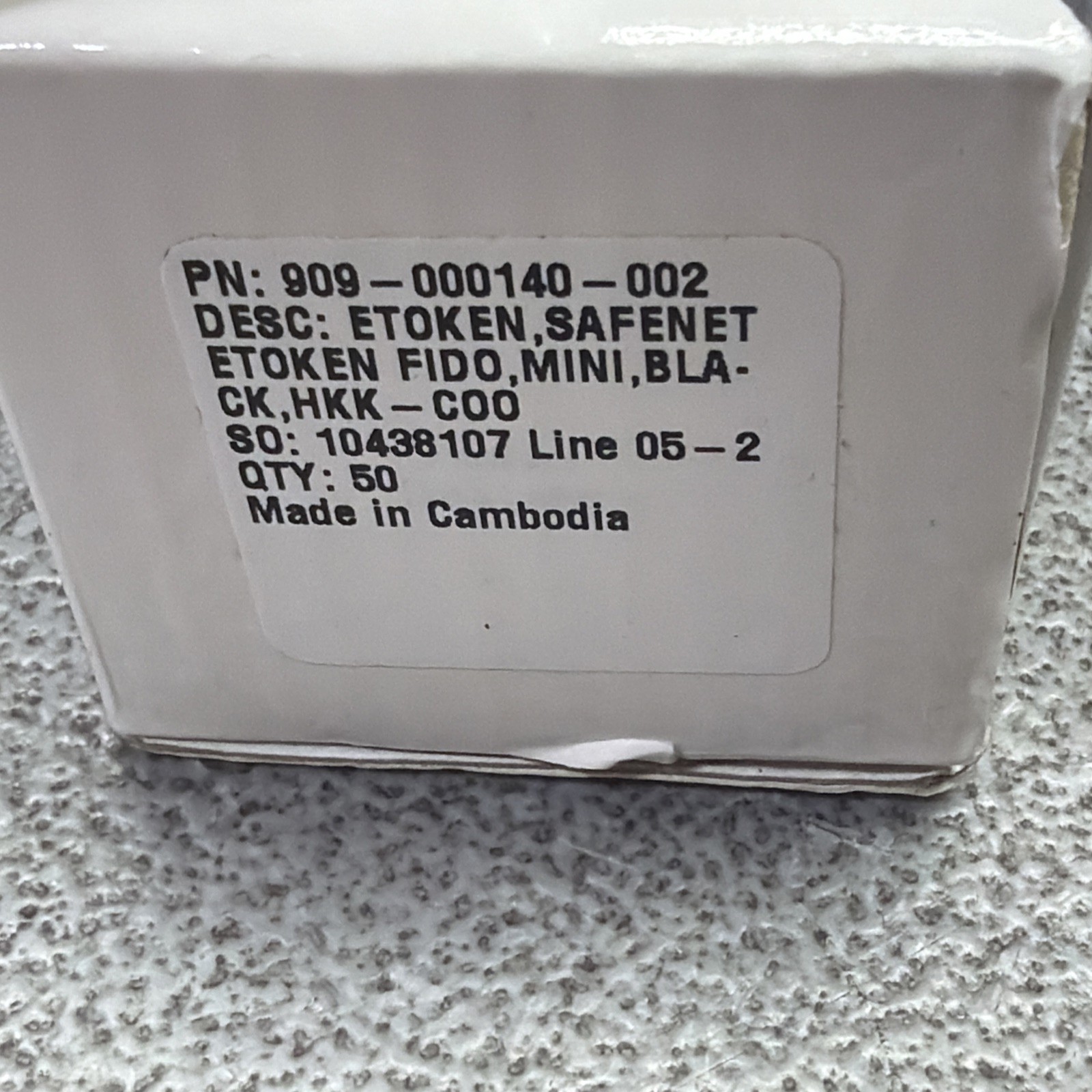 Qty: 50 THALES ETOKEN 909-000140-002