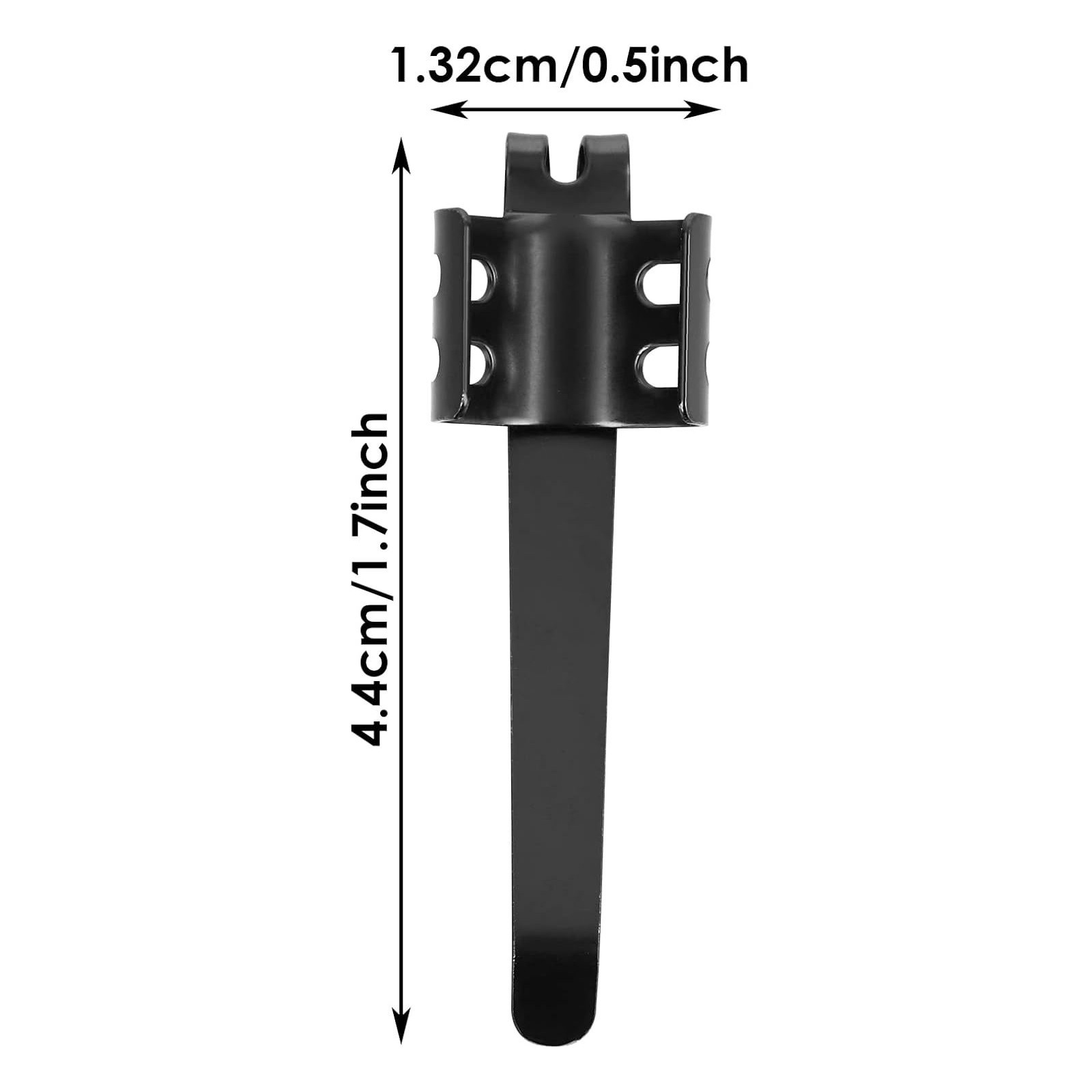 20 Pack Flashlight Clips Rust Resistant Steel Easy Attach for Pens and Lights