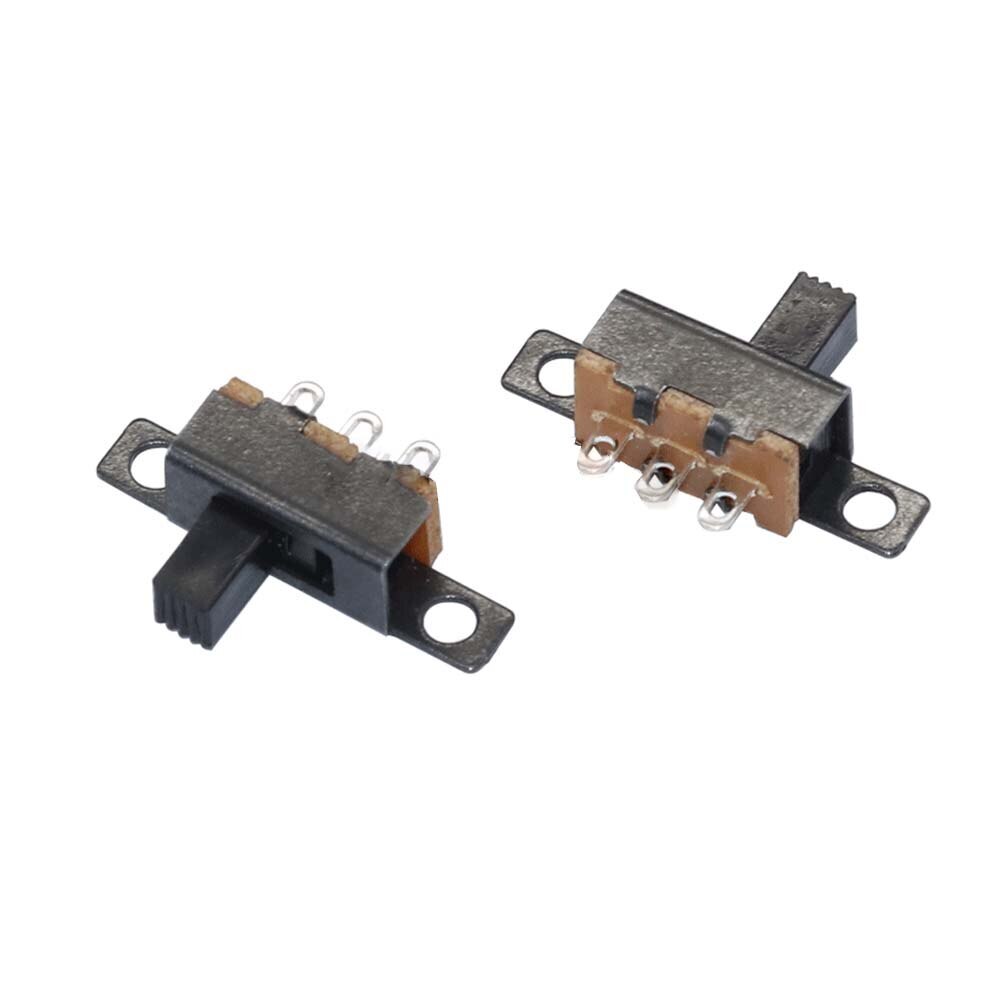 10PCS SS12F15 SS12F15VG4 Toggle Switch 3PIN 1P2T Slide Handle 4mm ORIGINAL