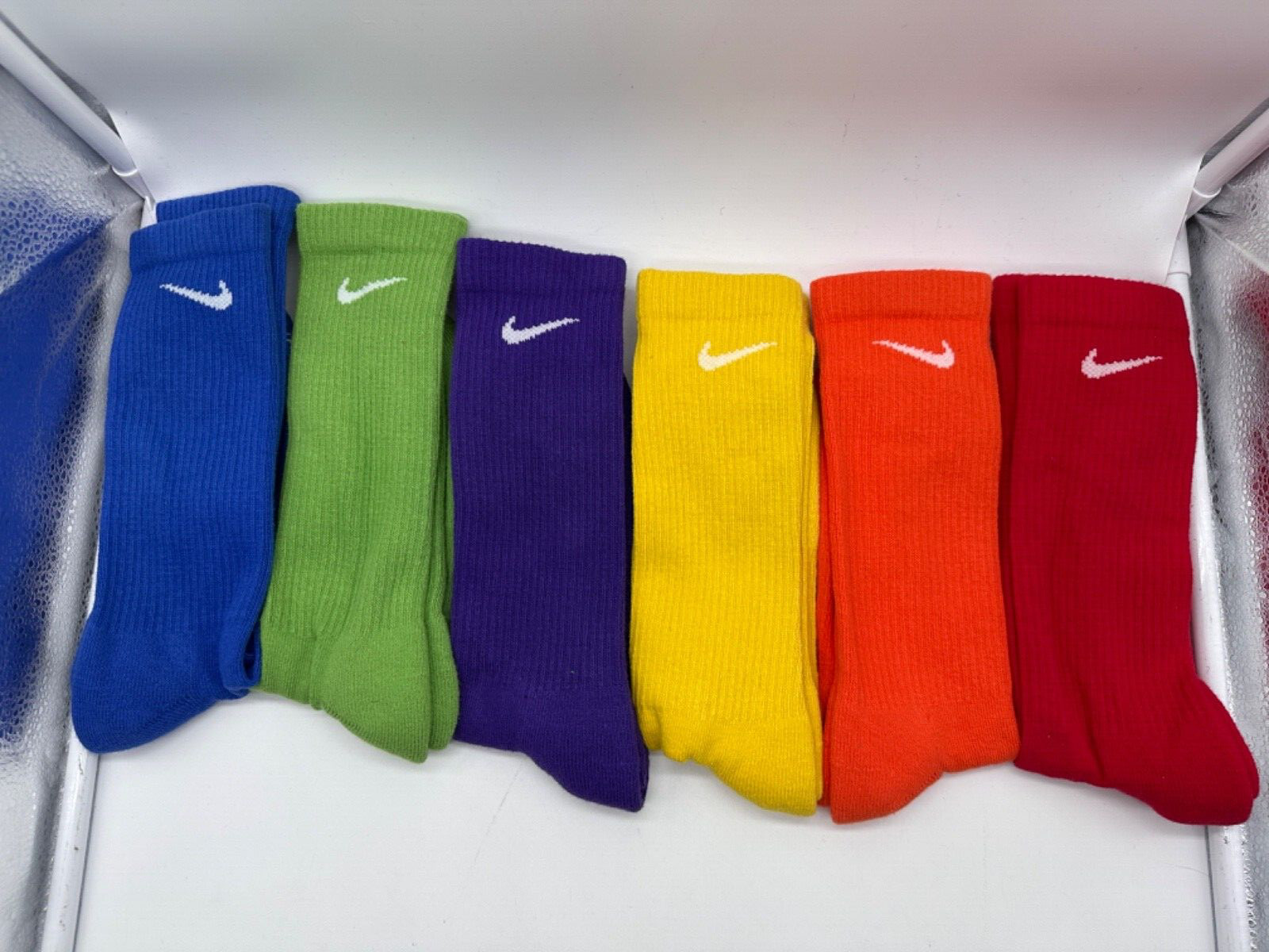 NEW ONE PAIR MEN'S NIKE EVERYDAY PLUS DRI-FIT COTTON BLEND CREW SOCKS MEDIUM 6-8