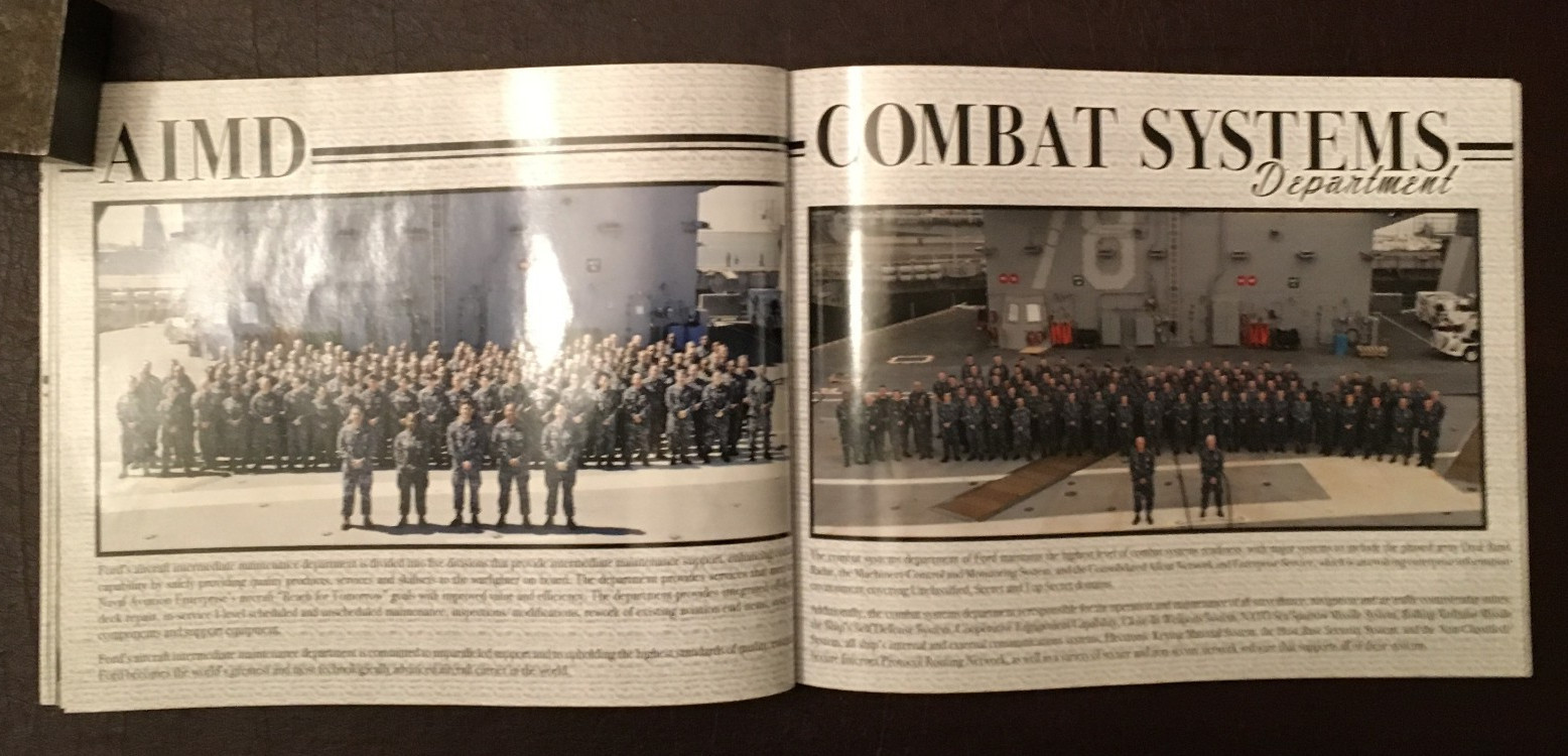 USS GERALD R. FORD (CVN 78) - OFFICIAL COMMISSIONING CEREMONY BOOKLET - 2017