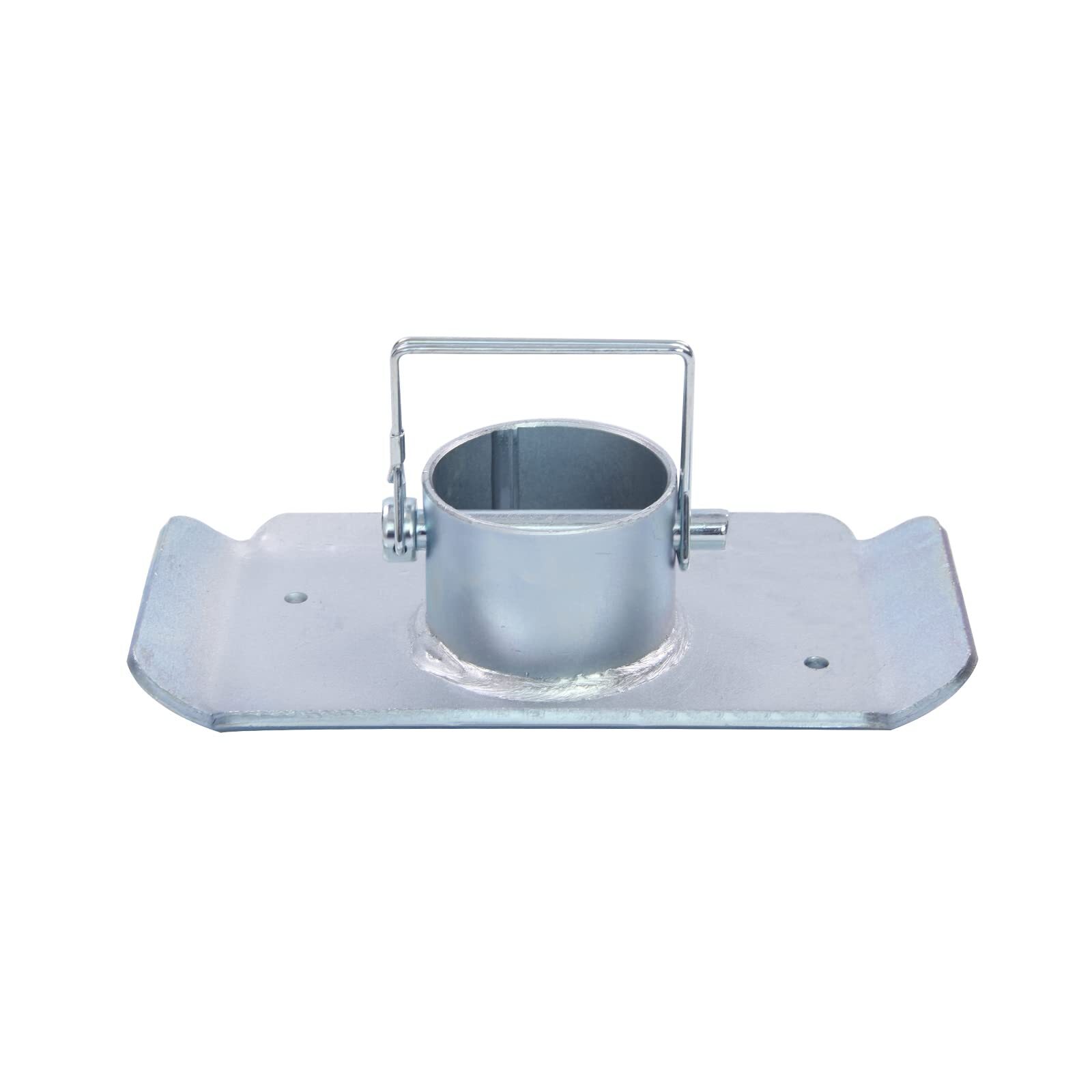 Trailer Jack Foot Plate with Pin Base Silver 5000lbs Heavy Duty Support Pad