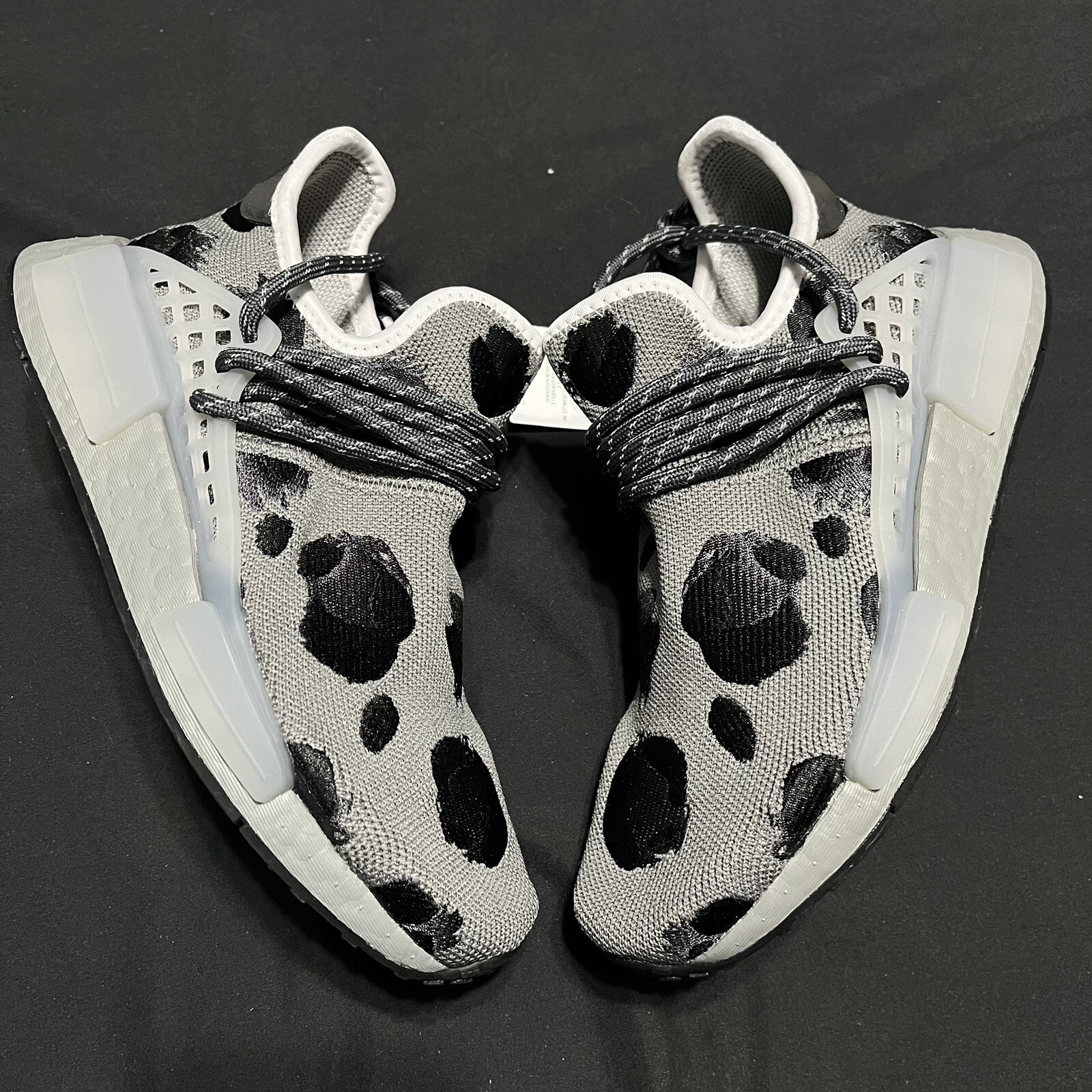 Size 5 - adidas NMD Human Race x Pharrell Hu Animal Print Ash 2022 Womens 6