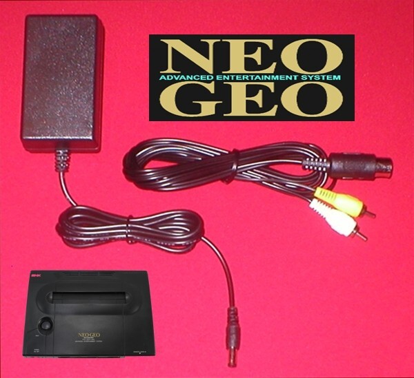 5V AC Adapter Power Supply & AV Cable for SNK Neo Geo AES PRO-POW Console NEW