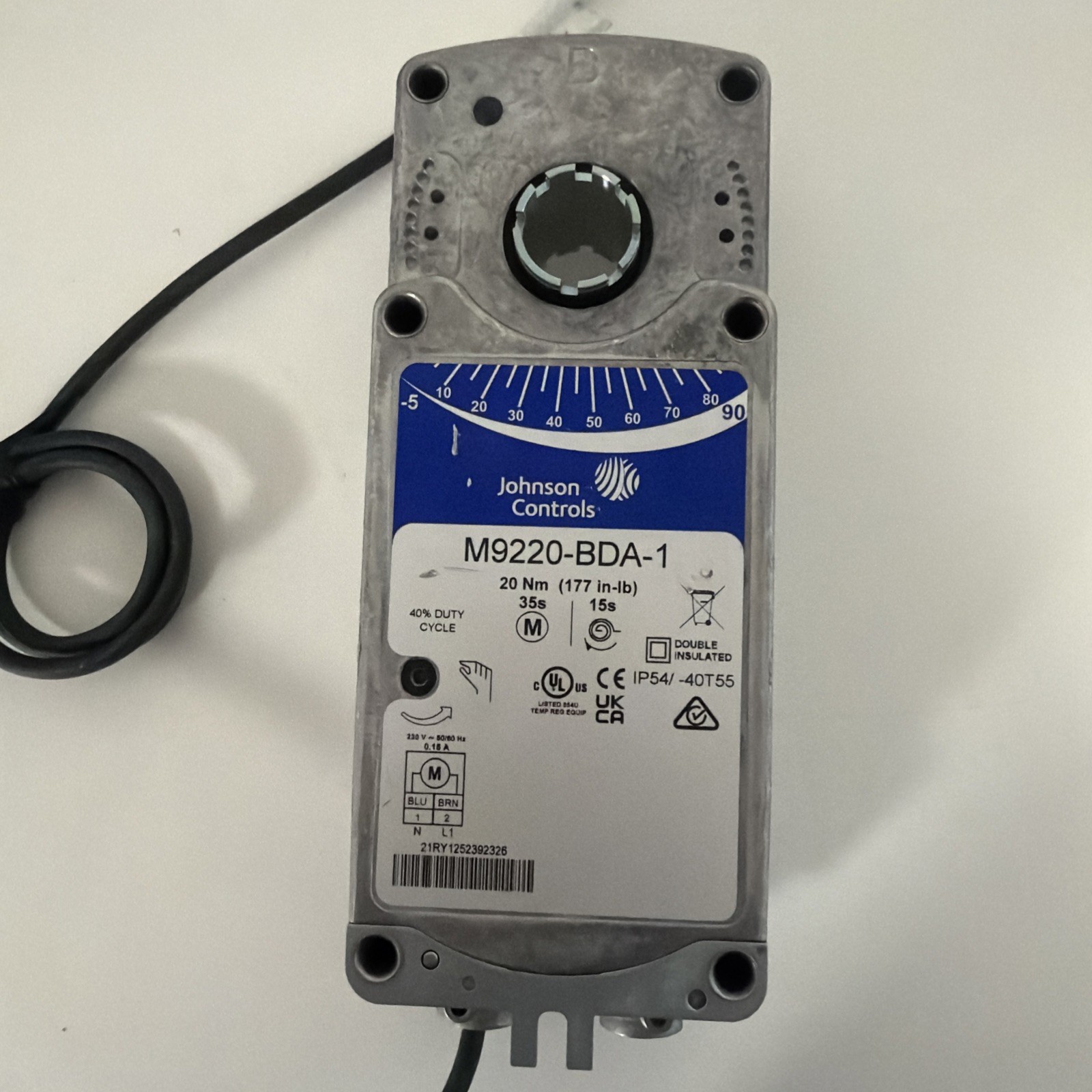Johnson Controls M9220-BDA-1 Actuator