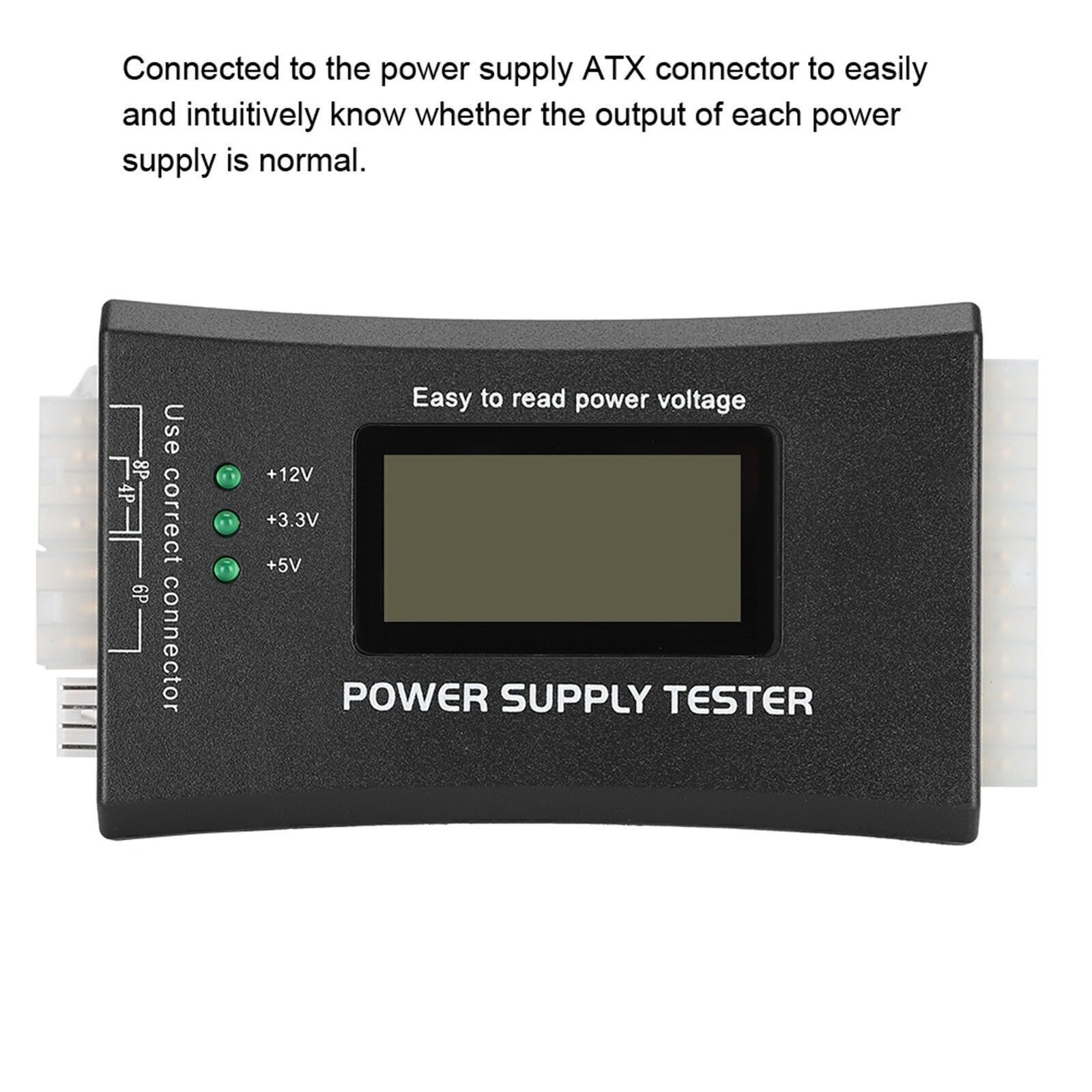 ATX Power Supply Computer Host Inspection and Maintenance Tester Tool with LCD
