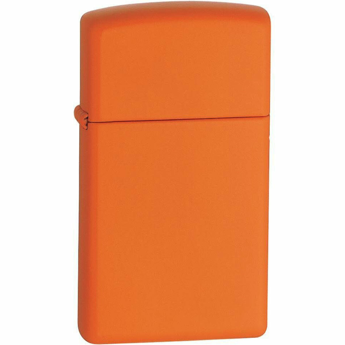 Zippo Windproof Lighter Slim Orange Matte Metal Construction Refillable 1631