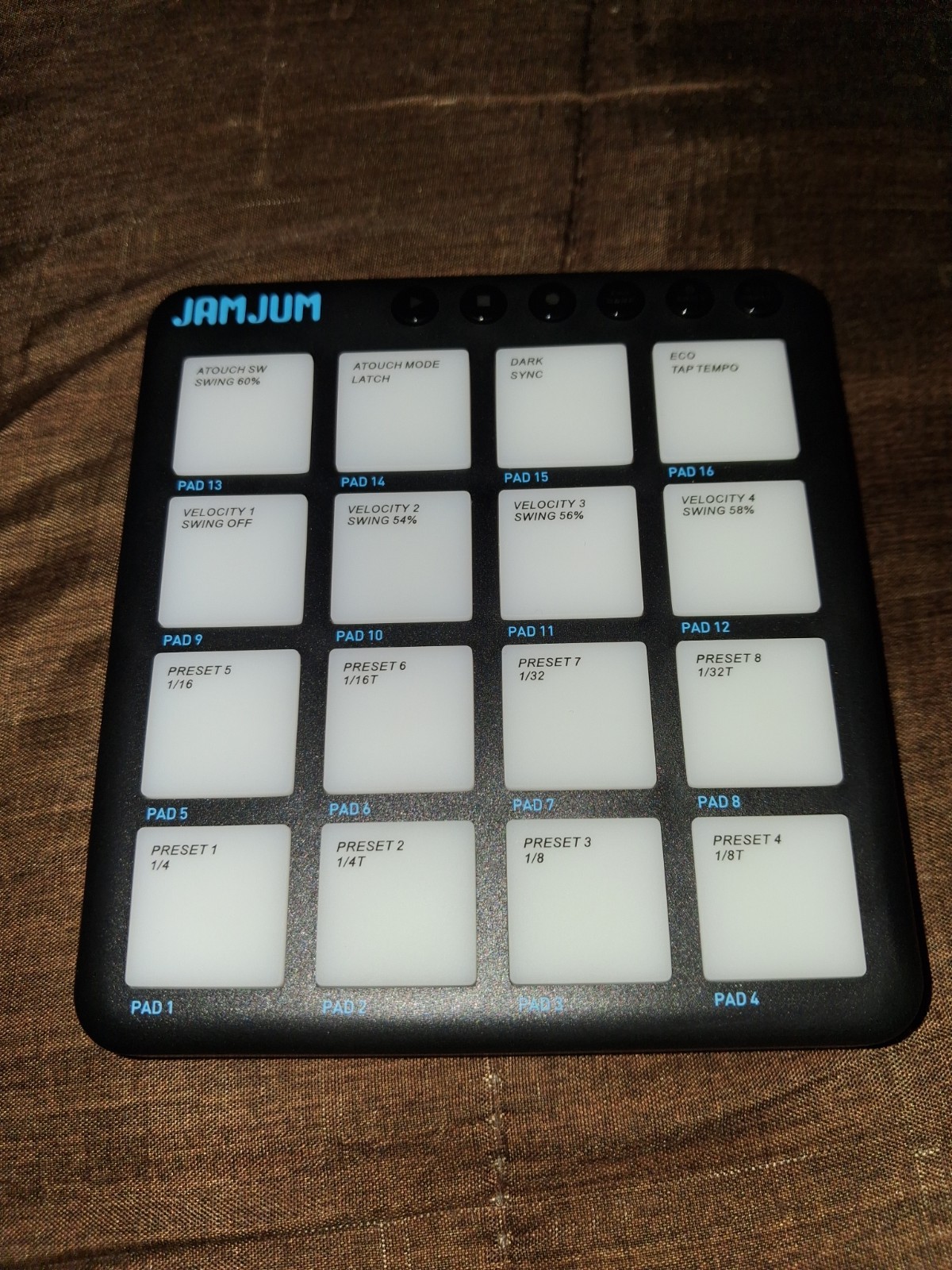 Mini MIDI Pocket Beat Pad Jamjum