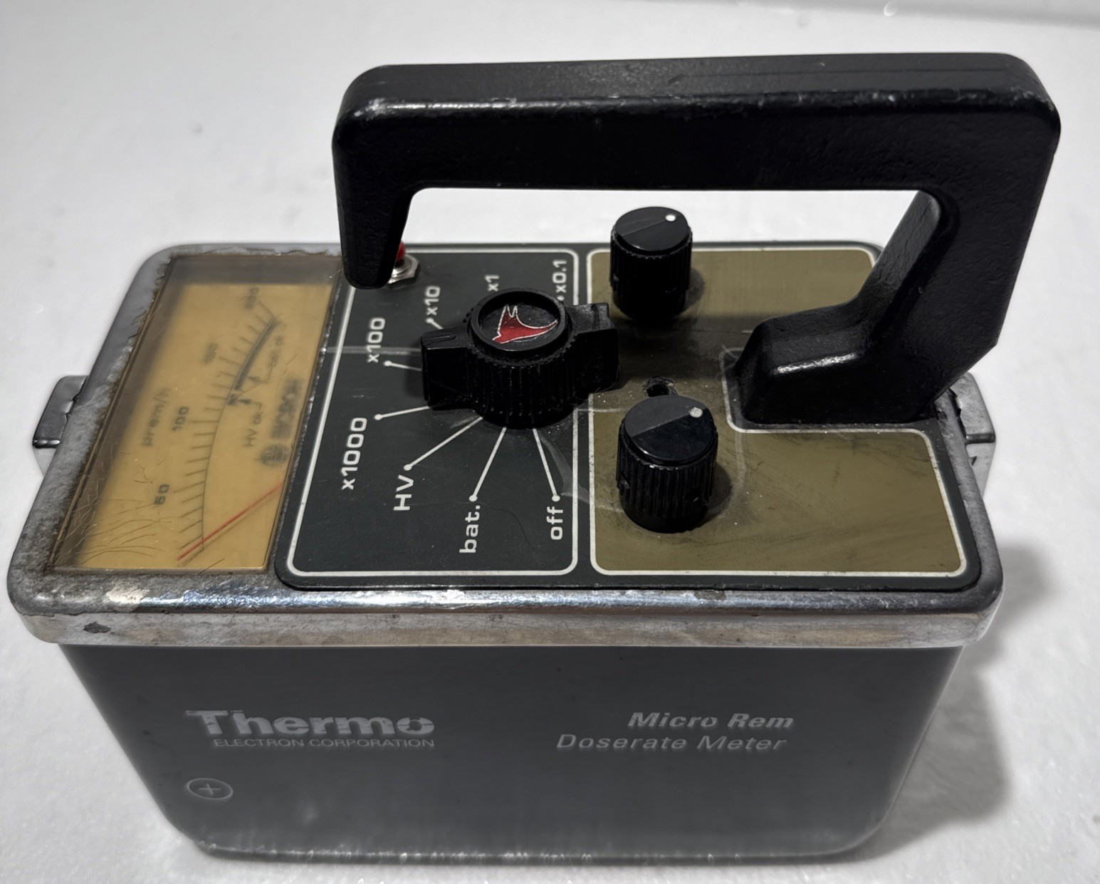Thermo Scientific Micro Rem Survey Meter Radiation Detector Range Selector Dial