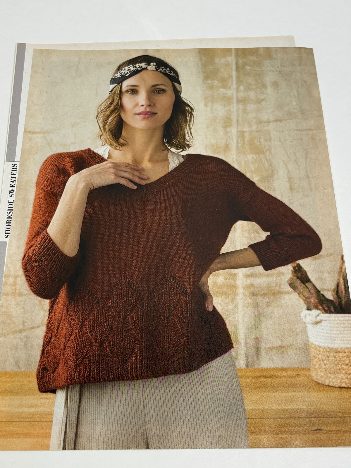 Laguna Pullover Women's Size Knitting Pattern Magazine Pages