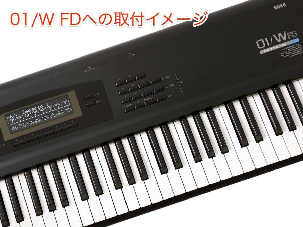 KORG 01/W FD High Brightness Black LED Backlit LCD Display Replacement japan